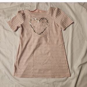 Gymboree Pink Striped Dress with Sequin Heart